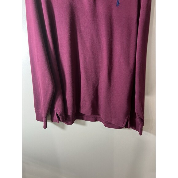 Polo Ralph Lauren Mens 1/4 Zip Estate Rib Pullover Shirt Size Large Maroon - Picture 5 of 11